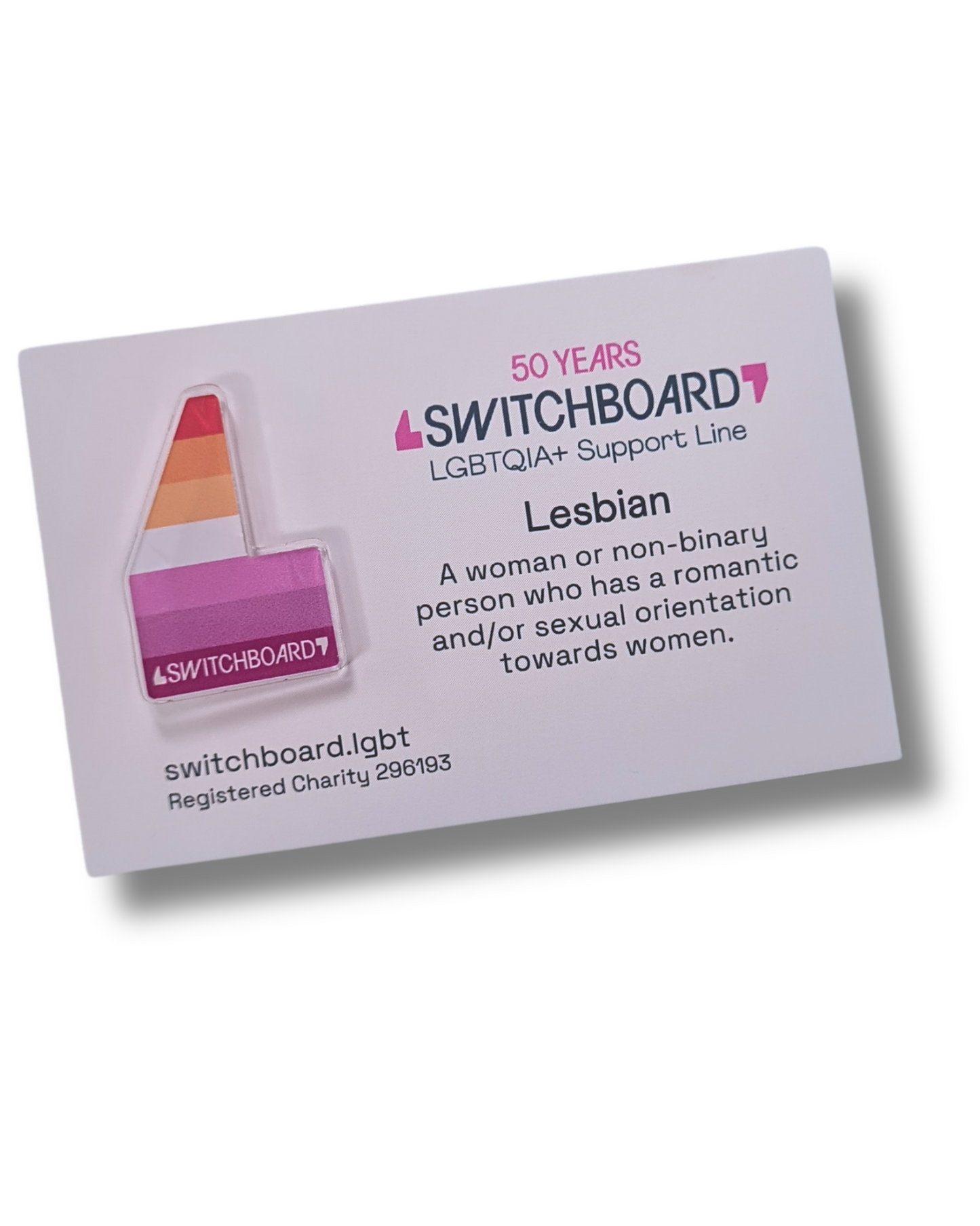 Lesbian Acrylic Pin Badge