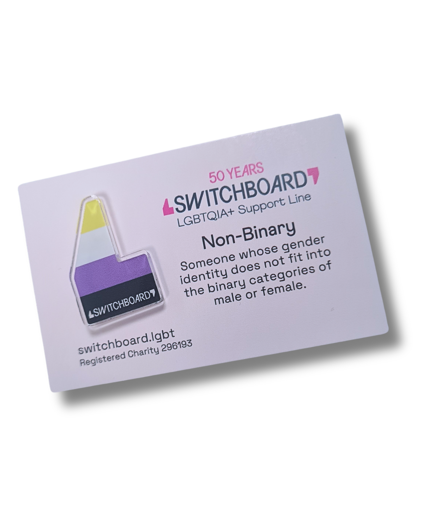 Non-Binary Acrylic Pin Badge