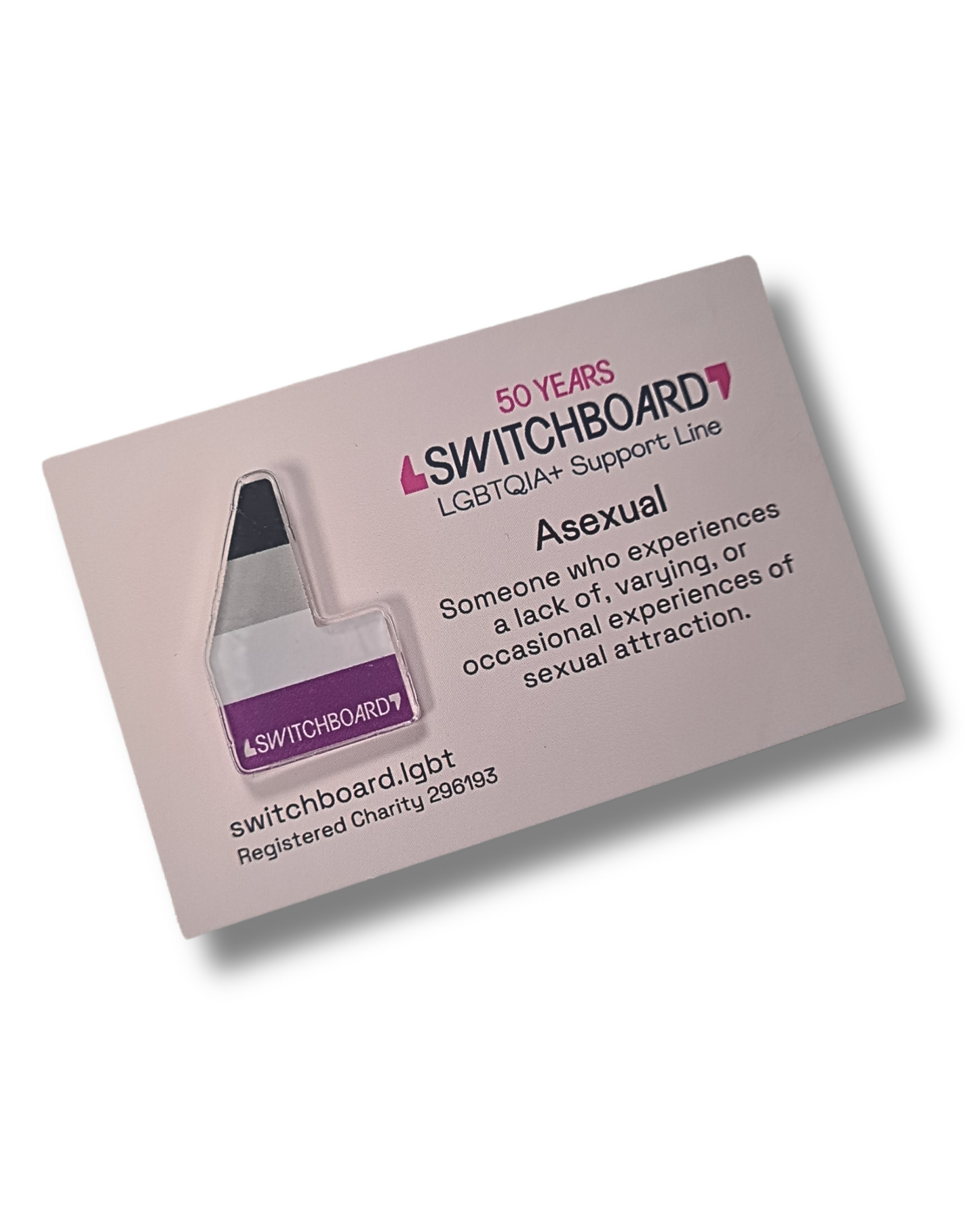 Asexual Acrylic Pin Badge