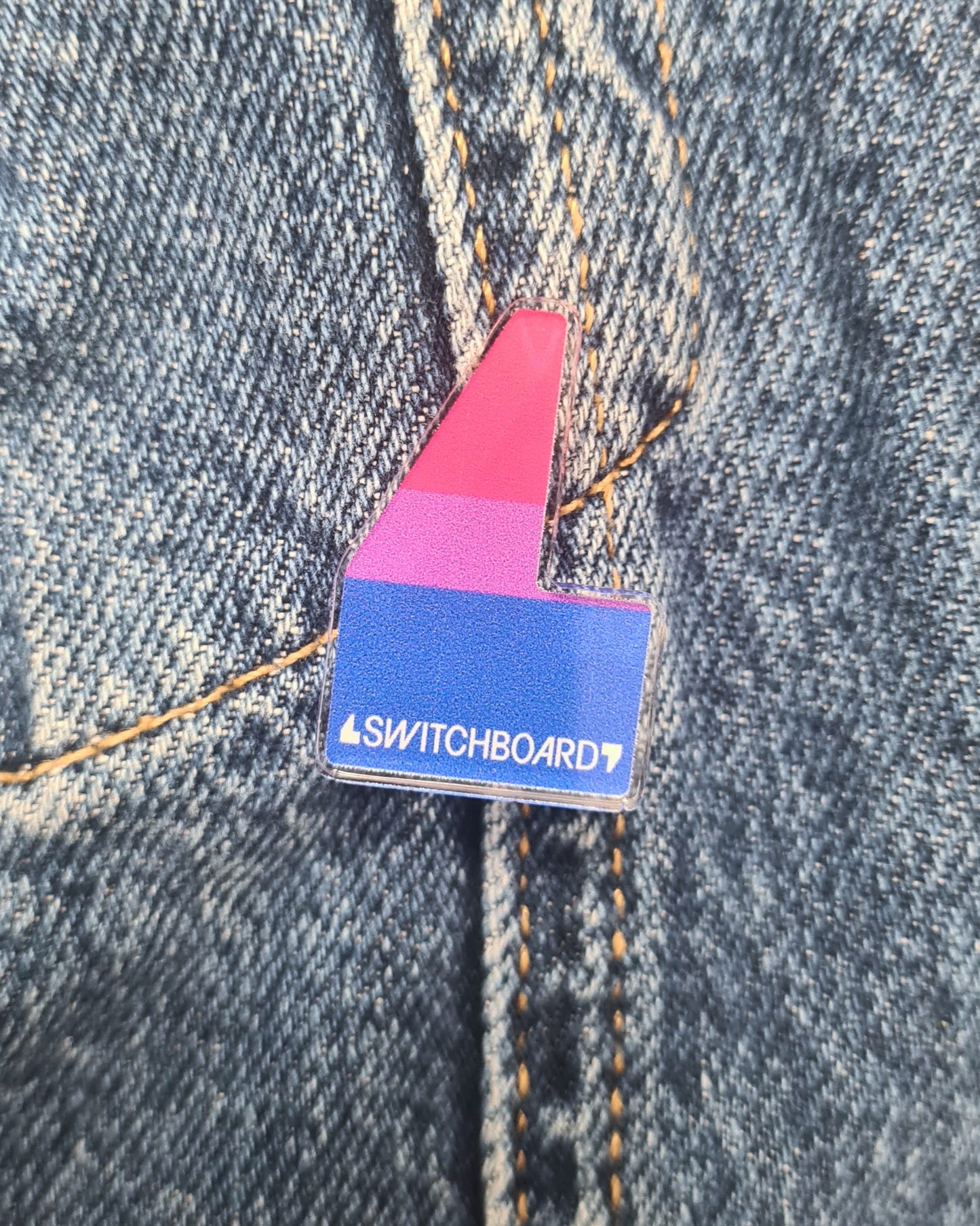 Bisexual Acrylic Pin Badge