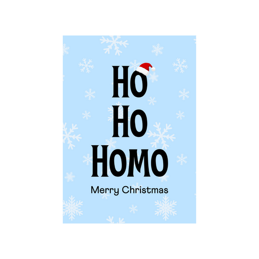 Christmas Card - Ho Ho Homo