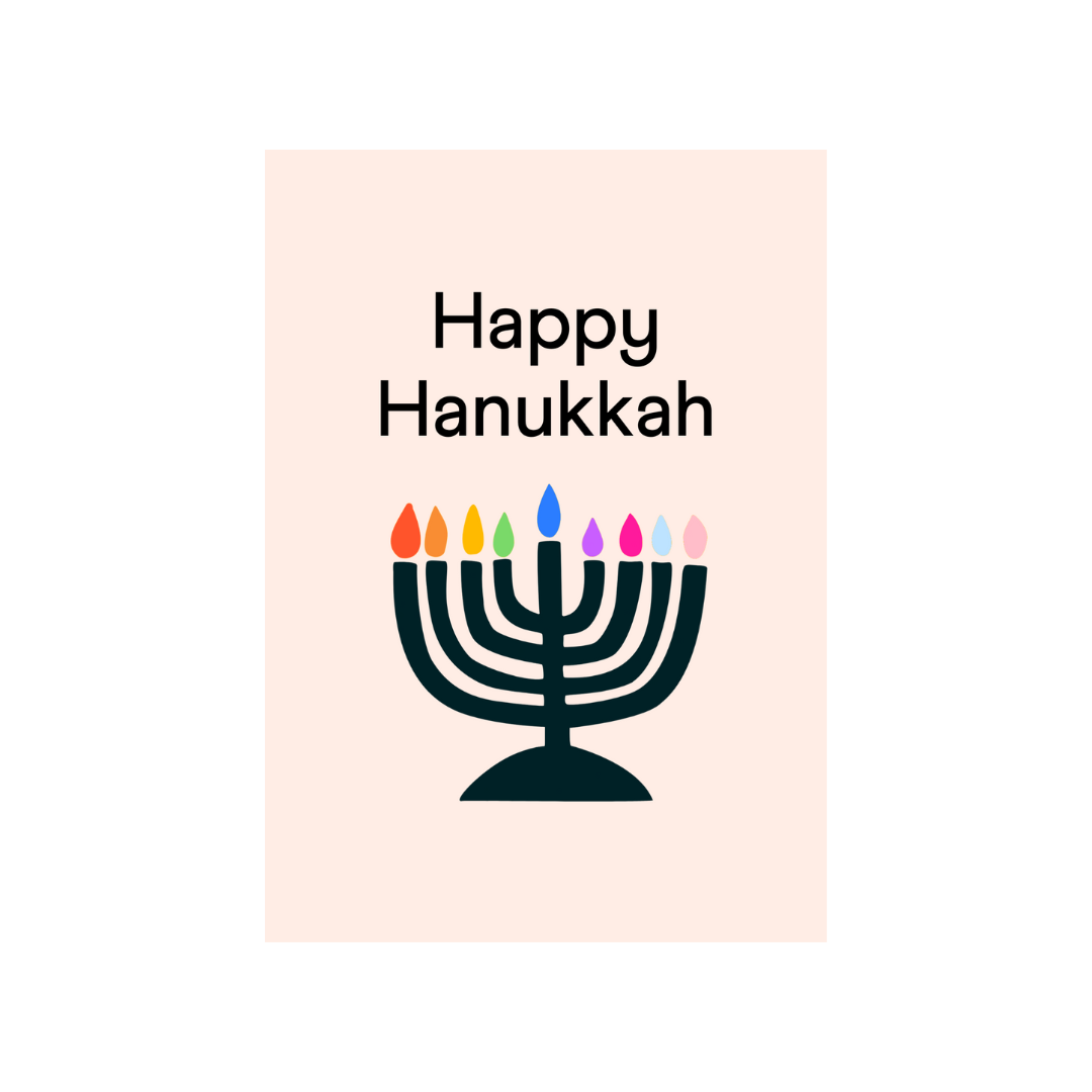 Seasonal Card - Happy Hanukkah