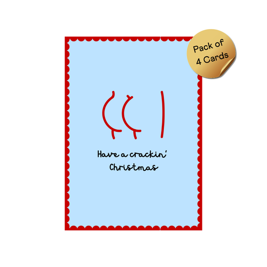 4 Pack of Christmas Cards - Seasonal Illustrations