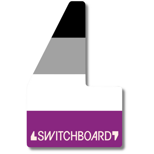 Asexual Acrylic Pin Badge