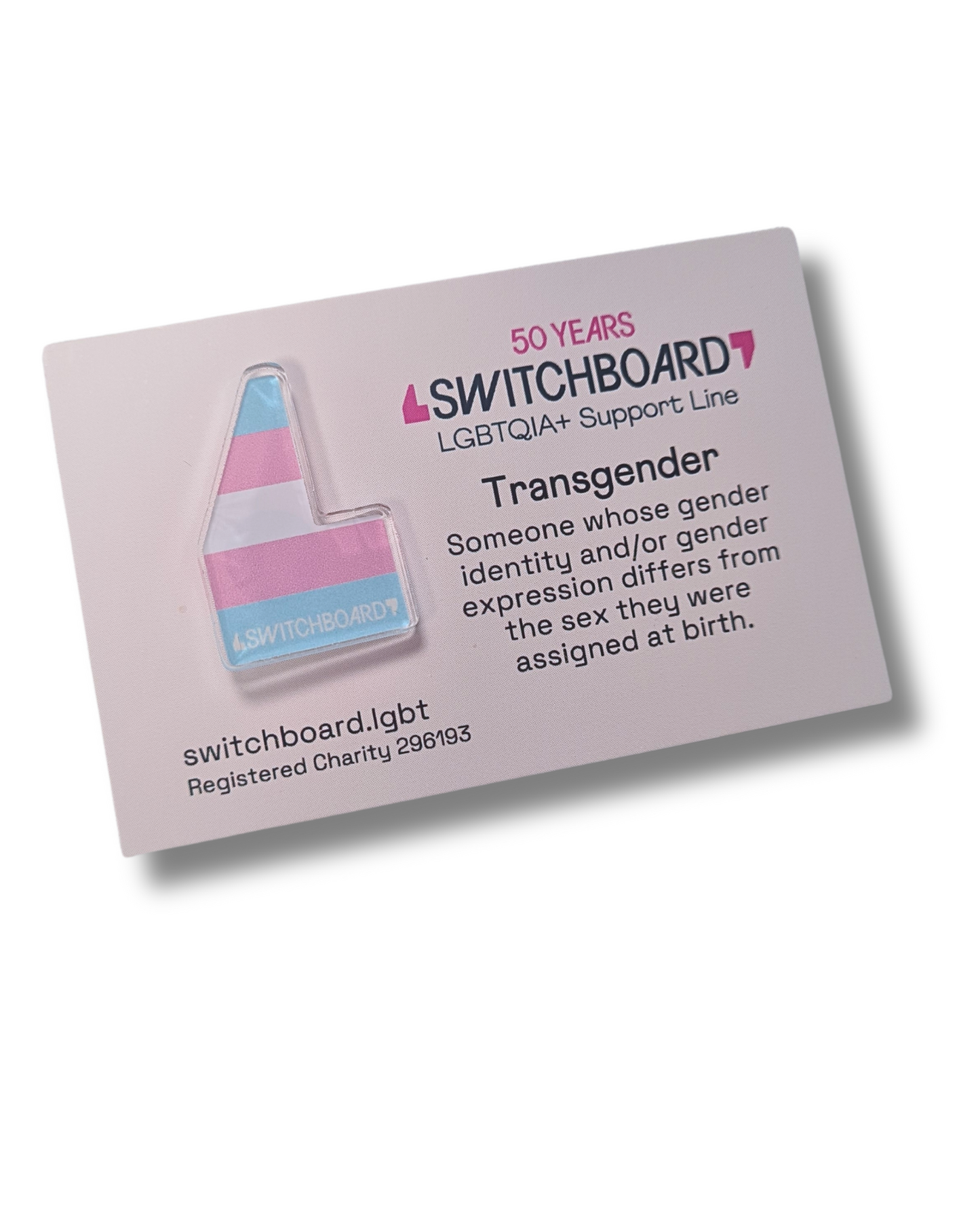 Transgender Acrylic Pin Badge