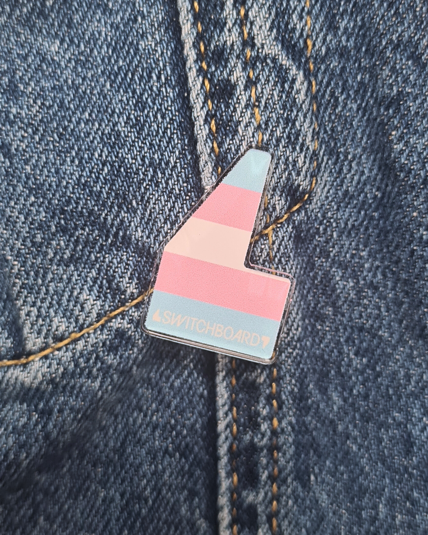 Transgender Acrylic Pin Badge