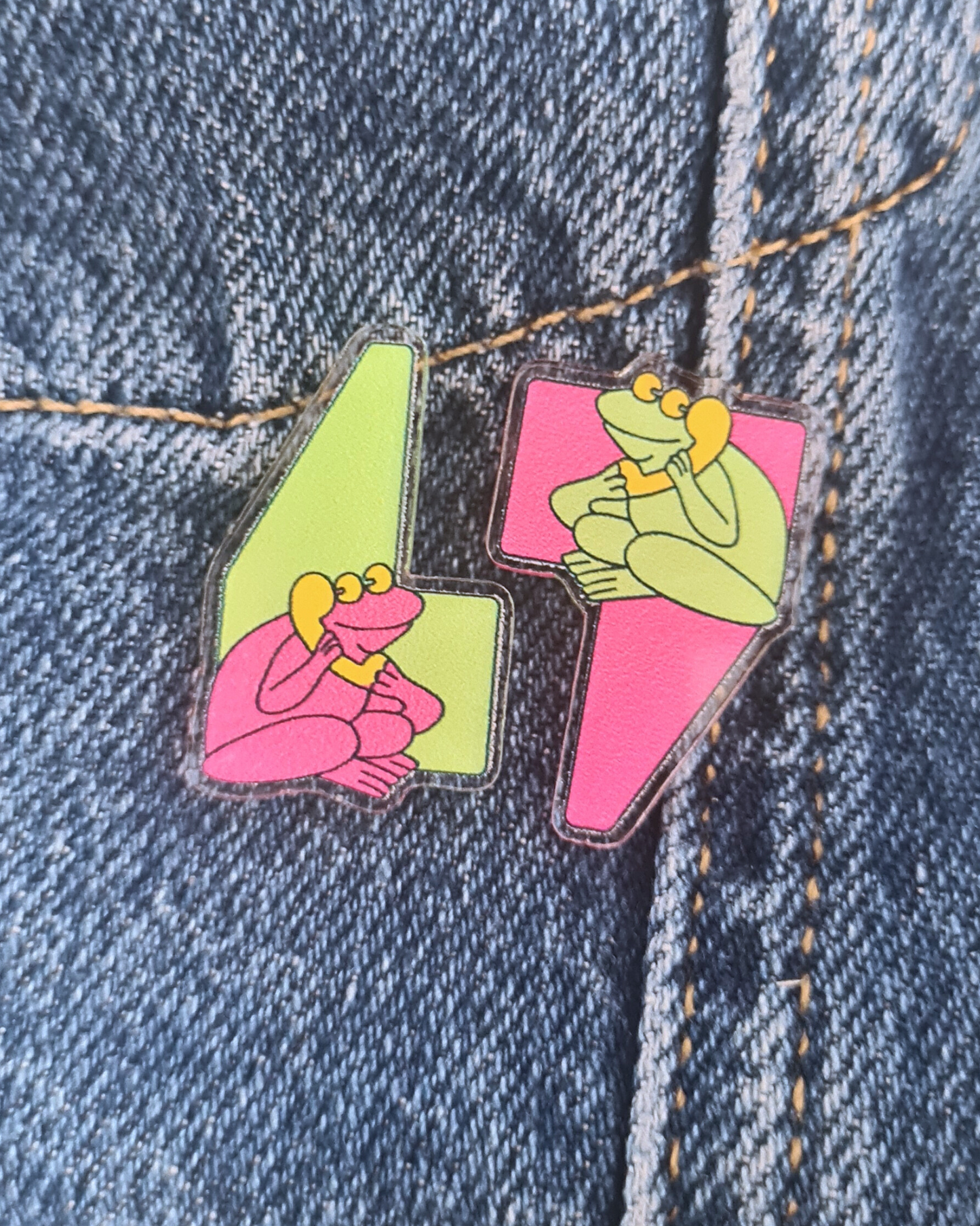 FROGS Acrylic Pin Badge