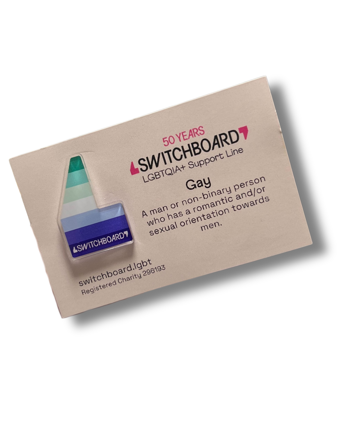 Gay Acrylic Pin Badge