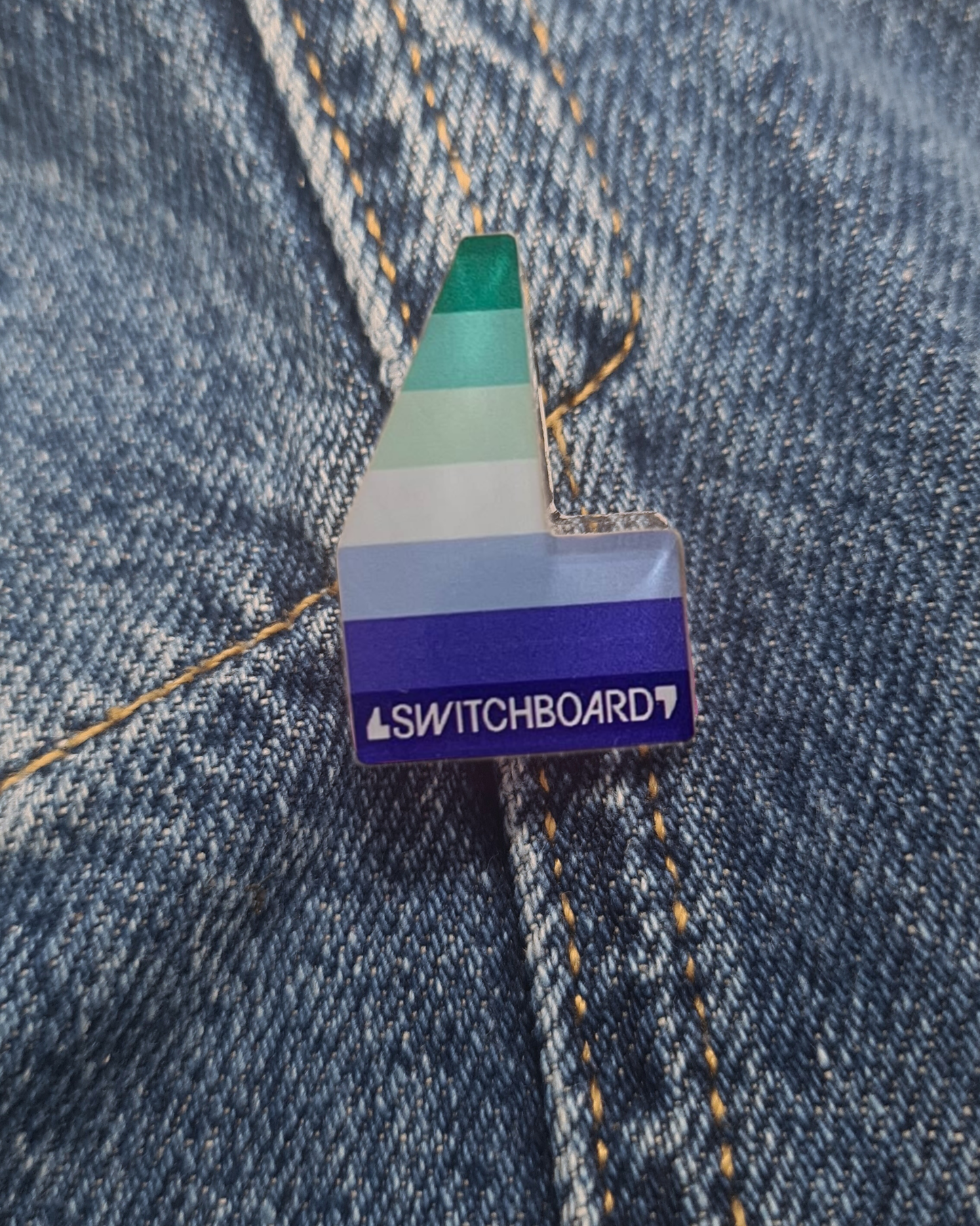 Gay Acrylic Pin Badge